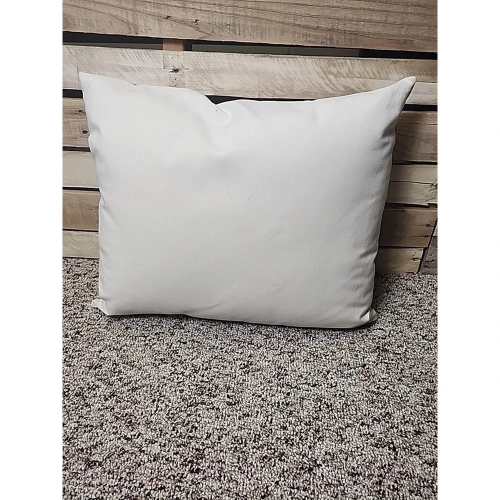 Vintage Hand Painted Tiger Pillow 19x16x4